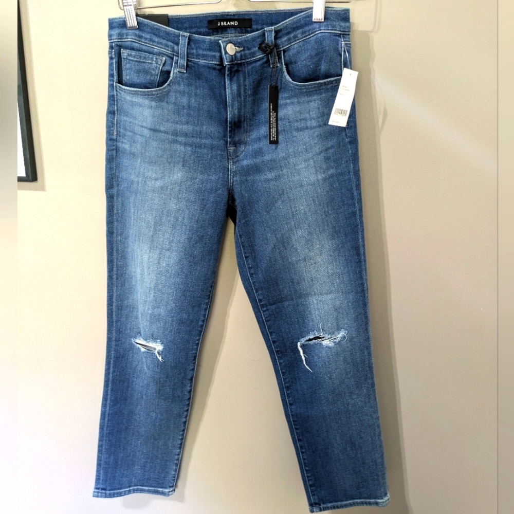 J Brand Ruby High Rise Crop Cigarette Jean